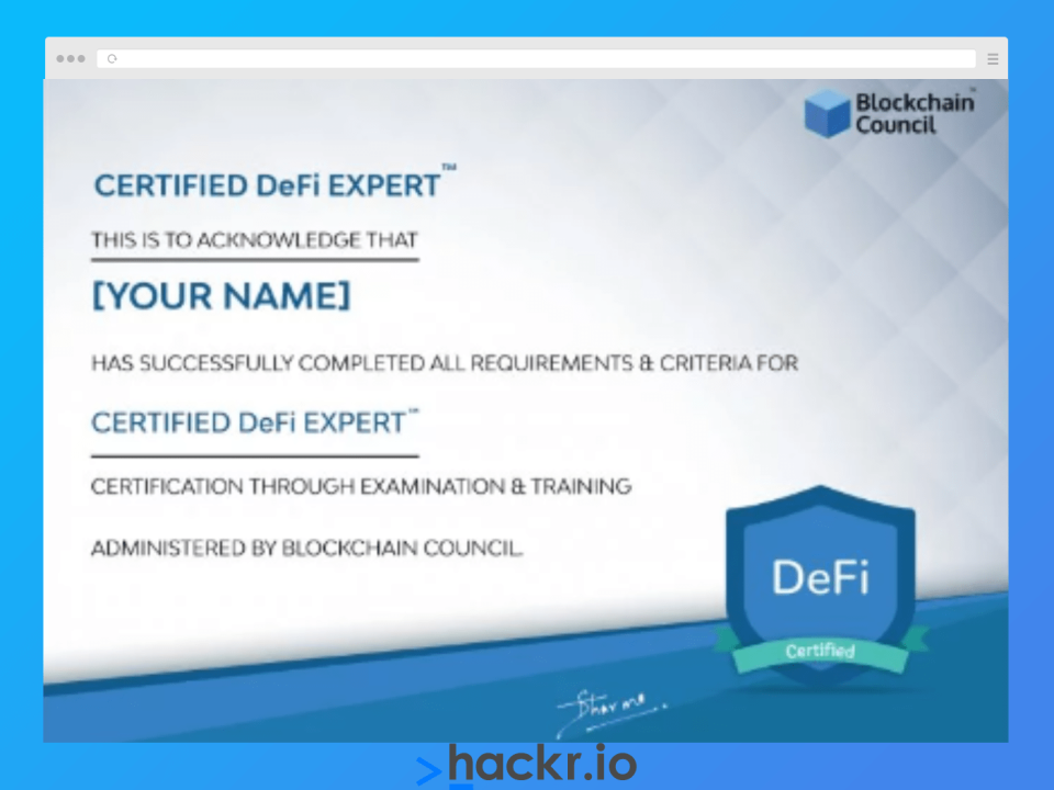 [Blockchain Council] Certified DeFi Expert