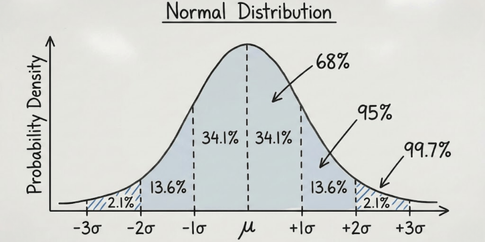 normal distribution where mean median and mode are equal